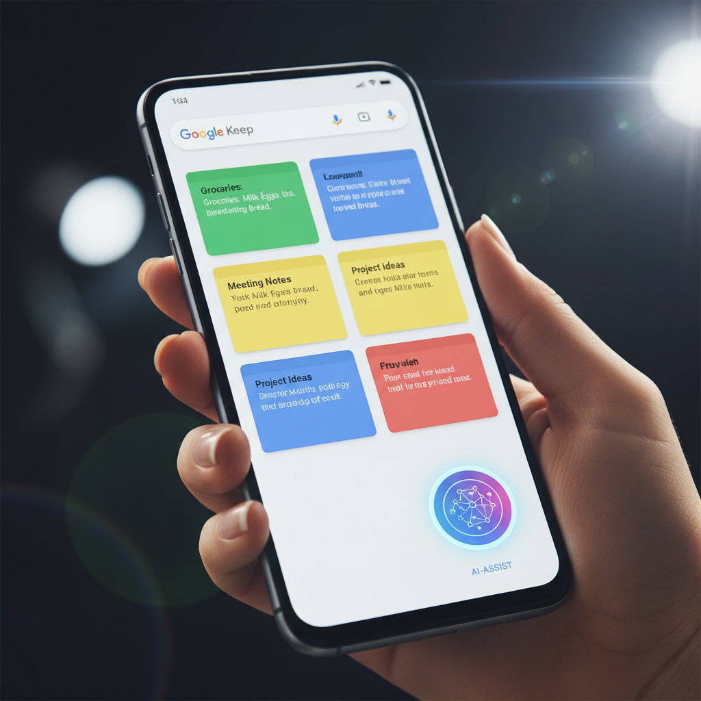 Google Keep Just Got Smarter: AI Powers New FAB Design