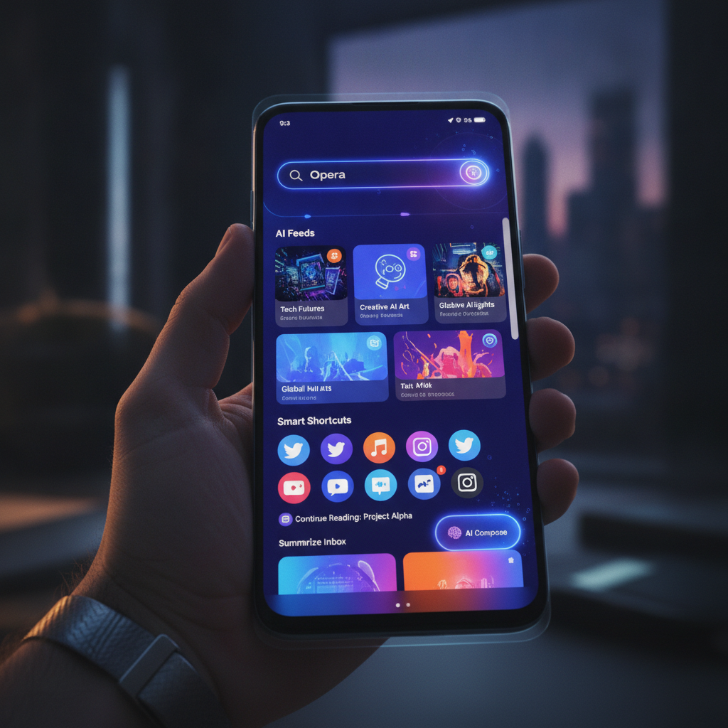 Opera Android Redesigned: Gemini AI & Custom Home Screen